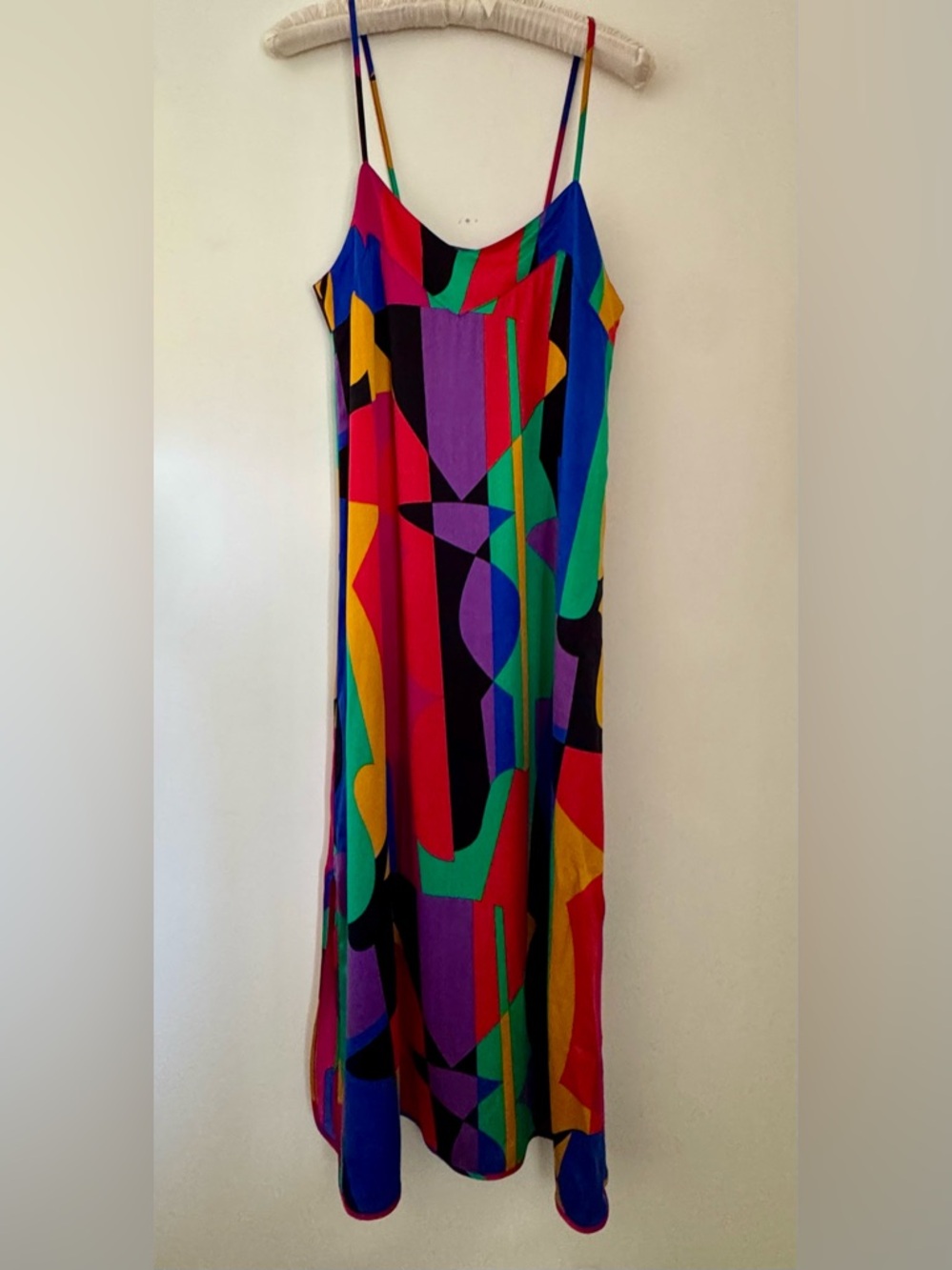 🔴NWOT🔴 Gorgeous Abstract Beldona Women’s Midi Slip Dress Size 36 (US Size 4-6)